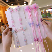 Hanfu headdress children hairclip girl ancient style hair accessories ancient costume Super fairy tassel step shake baby hairclip