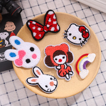 Korean childrens broken hair stickers Velcro hair accessories girls sticky hair headgear baby bangs cute baby hairpin