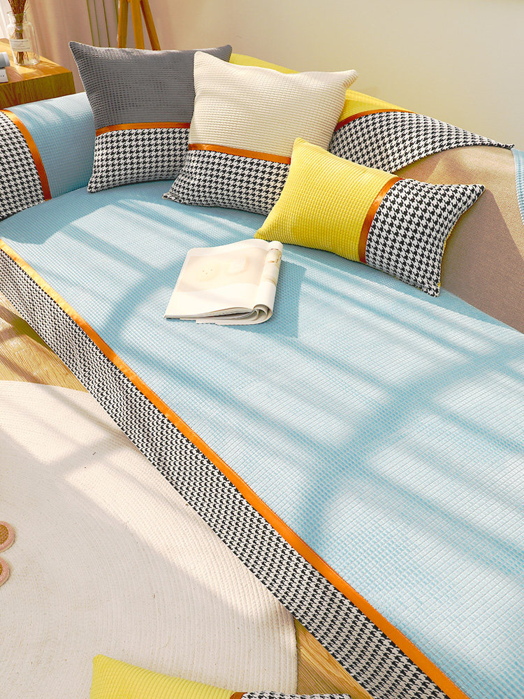 2020 Winter plush sofa cushion thickened anti-slip minimalist sofa sleeve hood full bag all-season universal set-Taobao