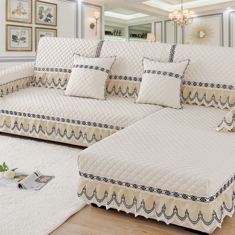 Sofa pad four seasons Universal Nordic minimal modern anti-slip cushion sofa cover a set of all-inclusive universal set