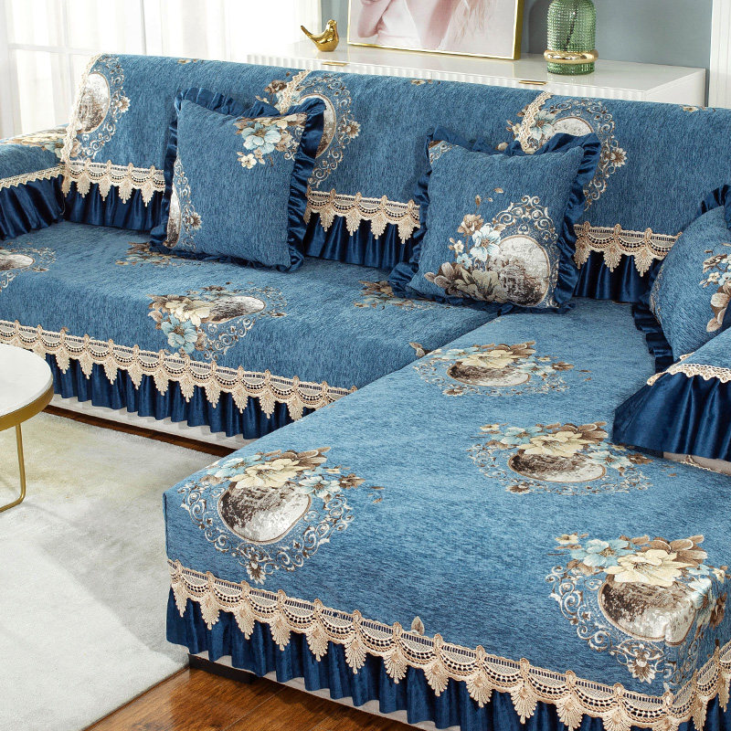 Four seasons universal sofa cushion anti-slip cushion Nordic suit sofa cover all-bag universal cover cushion towel minimalist around modern