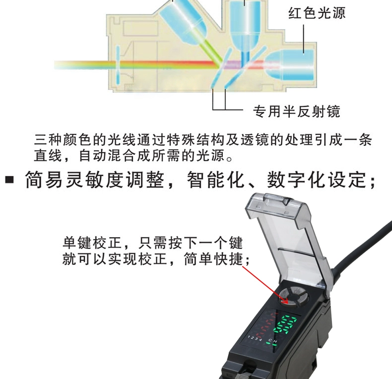 cảm biến ánh sang BOJKE BS-301N BS-801RGB bao bì màu chuyển đổi quang điện mã màu cảm biến cảm ứng đèn cảm biến ánh sáng cảm biến ánh sáng cho xe máy