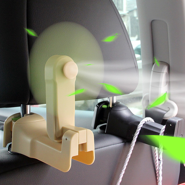 Car seat concealed small hook in car Personality Creative Multifunction Hook On-board Chair Back Fan Hanging Hook