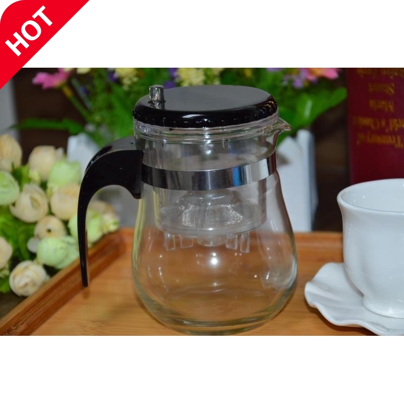 Cup tea-making capacity Lingang glass cups heat resistant flutter cup teapot large glass tea channel filtration
