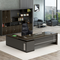 New Chinese style luxury boss table Large desk President table Manager table Atmospheric supervisor table Single office desk and chair combination