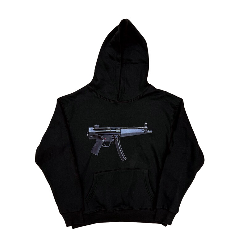 Heavyweight Osamason Mp5 Hoodie, Same Style Printed Hoodie, Hooded Sweatshirt Jacket, Rap Street Dance Top