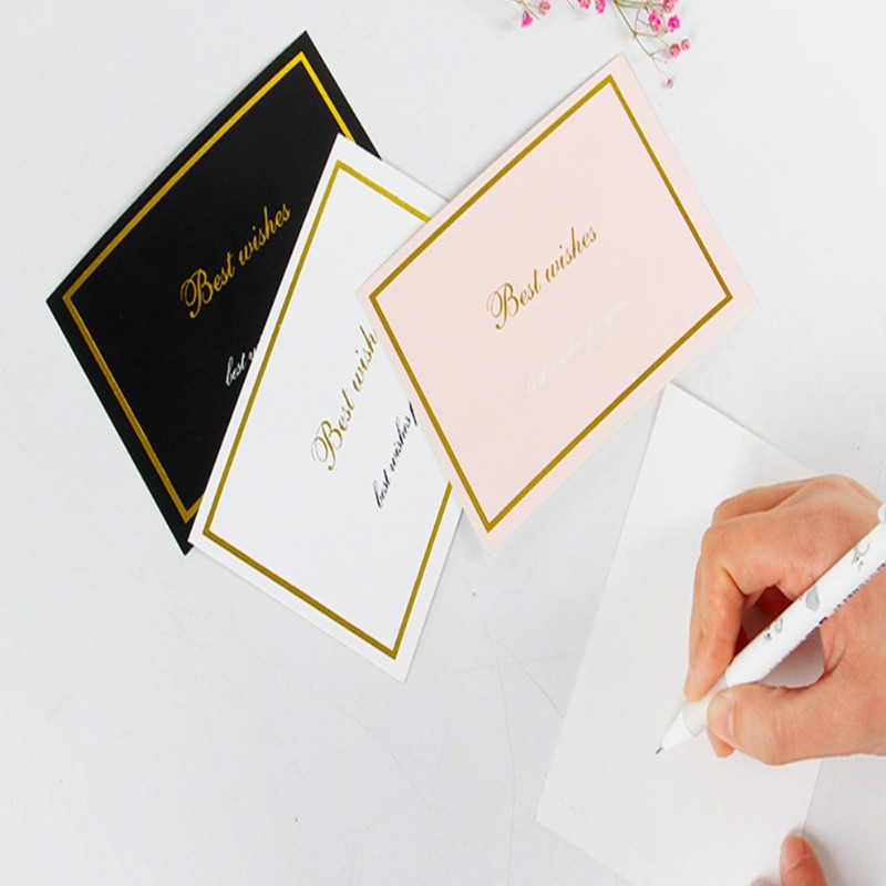 ins self-disciplined small card minimalist message card single-sided host hand card-card-card-type tabby-word card Xiaoqing Xinwen