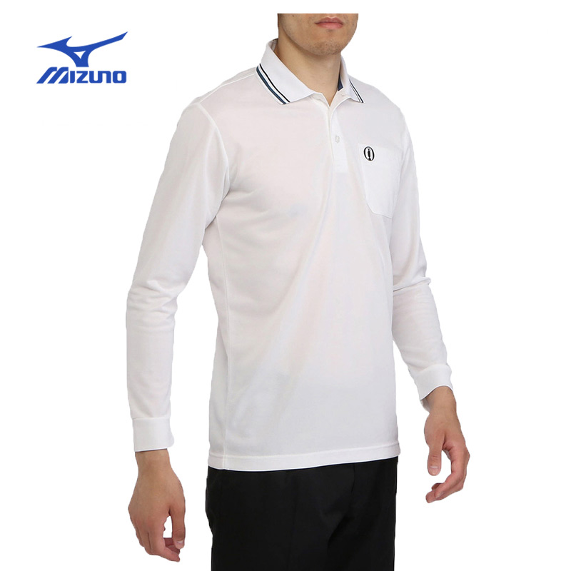 Mizuno Mizuno golf clothing men's long-sleeved T-shirt golf spring and summer solid color sports shirt men