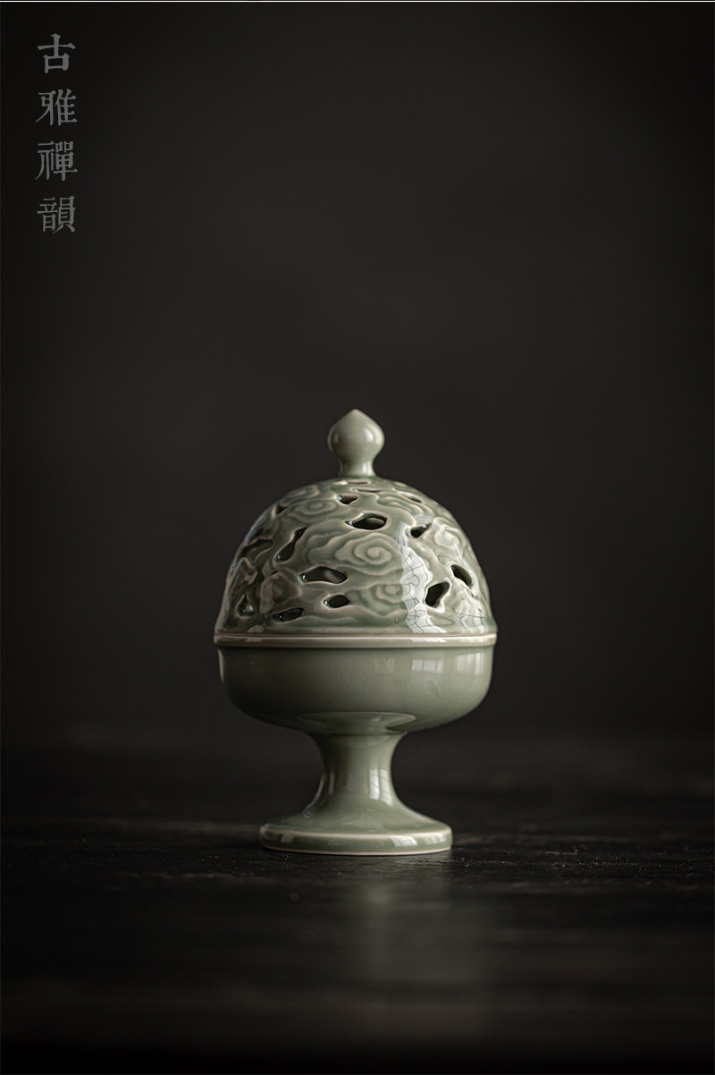 觀云復古中式浮雕香爐香道用具入門套裝純銅香篆打篆沉檀香塔香爐|茶道