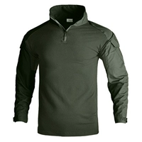 Зеленый единственный топ с длинными рукавами