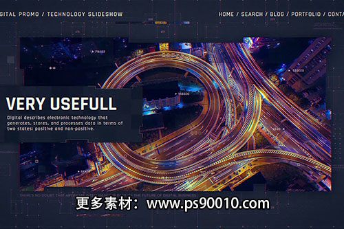 AE模板-数字企业科技图文视频展示