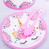 Тема Единорога, вечеринка по случаю дня рождения одноразовая посуда Девушка Девушка по случаю дня рождения ДЕССЕРТ ДЕСЕРСЕТ ДЕСЕРСКИ