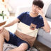 Z.2020 Summer Pyjama bông Mens Summer Mens Casual Quần soóc mùa hè ngắn tay áo Mens Home Mang Set. 