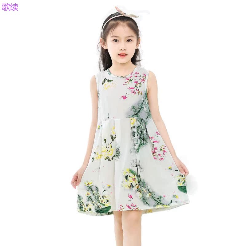 7 nhà skirtth bộ đồ ngủ mỏng lụa 3 bông 86 cô gái nhỏ 9 trẻ em 10 mùa hè pajama symmy váy ngủ 1112 trẻ em 5 tuổi 5 cô gái.