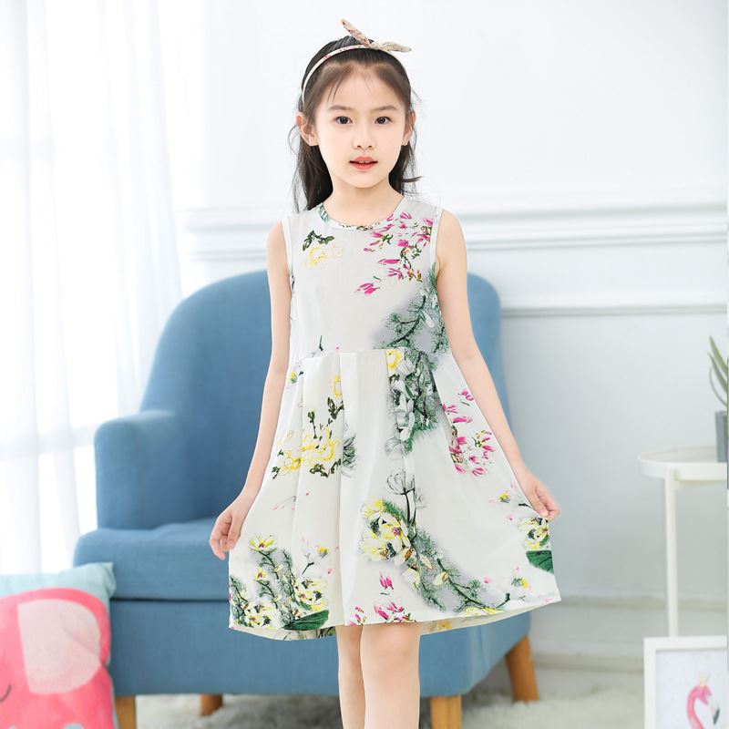 7 nhà skirtth bộ đồ ngủ mỏng lụa 3 bông 86 cô gái nhỏ 9 trẻ em 10 mùa hè pajama symmy váy ngủ 1112 trẻ em 5 tuổi 5 cô gái.