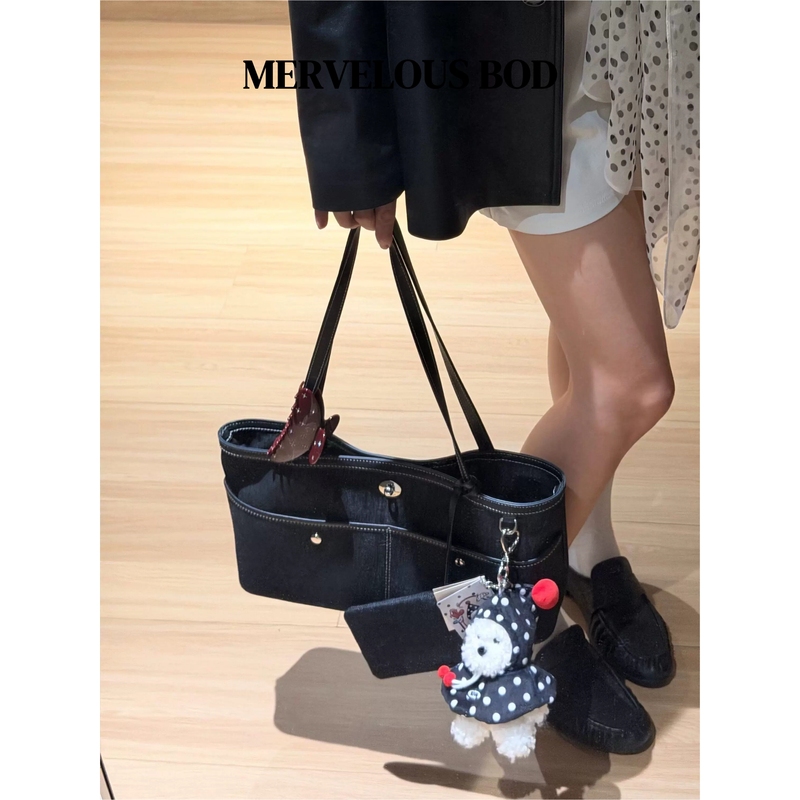 Everyday Commuting Versatile Tote Bag for Women 2026 Autumn High-End Large-Capacity Retro Denim Tote Bag