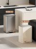 Large Capacity Trash Can 2025 New Model for Home Kitchen and Living Room, Stainless Steel Pedal with Lid, High Aesthetic Italian Style