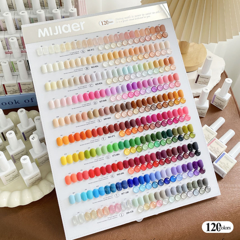 Mi Jiaer 120-Color Eco-Friendly Nail Polish Gel 2026 New Four-Season Rainbow Color Nail Salon Opening Special Set Mi Jiaer 120-Color Eco-Friendly Nail Polish Gel 2026 New Four-Season Rainbow Color Nail Salon Opening Special Set