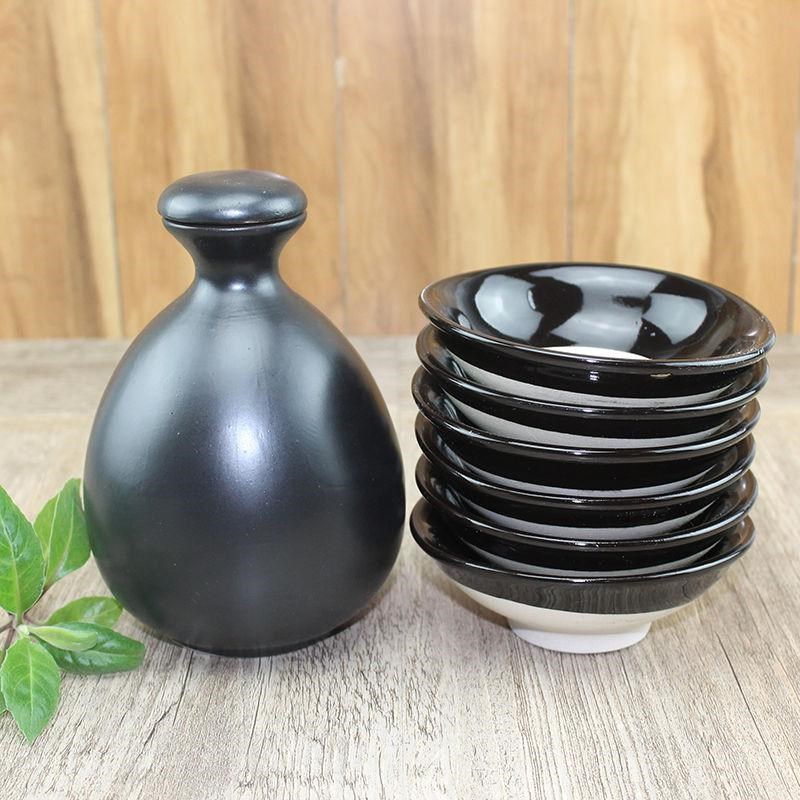 Retro soil bowl bowl of archaize wine wine farm coarse pottery pork with steaming bowl of water margin props earthenware bowl bowl of hot pot dishes