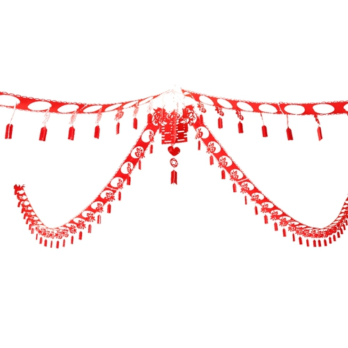 Свадебная комната, латте-арт, пакет, спальня, гостиная, нетканый потолок, тянуть привет, лента, расширенное свадебное торжество, креатив, тянуть привет