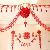 Свадебная комната, латте-арт, пакет, спальня, гостиная, нетканый потолок, тянуть привет, лента, расширенное свадебное торжество, креатив, тянуть привет