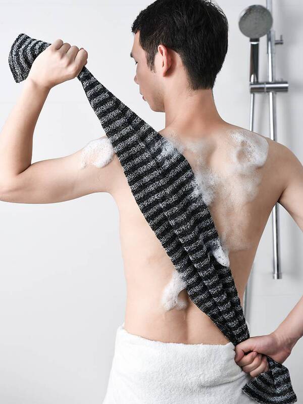Japanese Exfoliating Towel, Strong Exfoliating Back Scrubber, Long Strip Back Bath Towel, Unisex Exfoliating Bath Ball, Cleaning Bath Scrub
