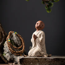 Shou Tao people new Chinese Zen ceramic small ornaments creative home living room porch arcade crafts decoration