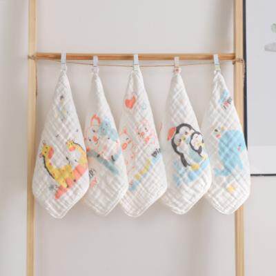 Baby towel Cotton face towel High density gauze saliva towel Newborn baby soft square towel Absorbent handkerchief Handkerchief