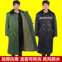 Military cotton coat mens long winter thickened cotton coat cold storage special Northeast cold-proof and warm work clothes labor protection cotton-padded jacket