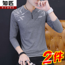Mens long sleeve T-shirt autumn clothes spring and autumn clothes