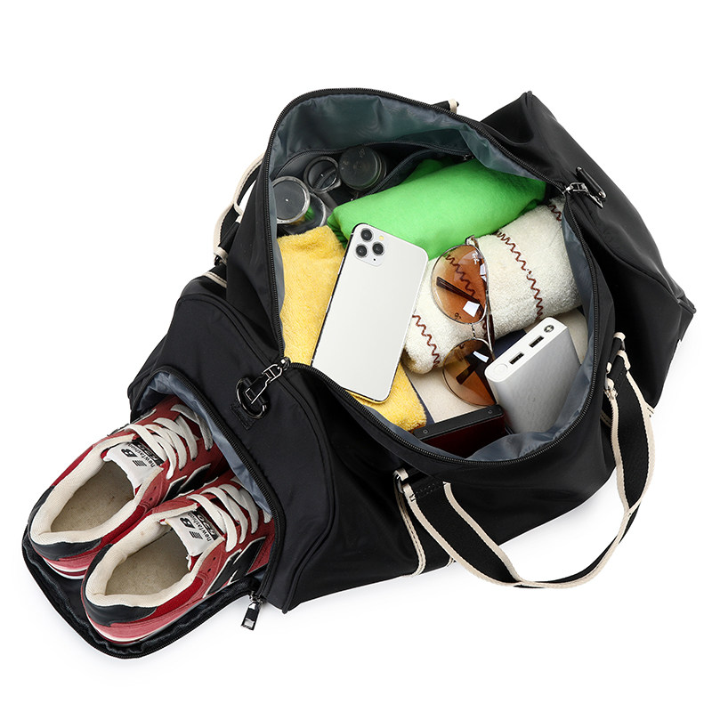 Large-Capacity Portable Travel Bag, Men's Gym Bag, Lightweight Storage Bag, Short-Distance Business Trip Luggage Bag, Women's Dry and Wet Separation Trendy Bag