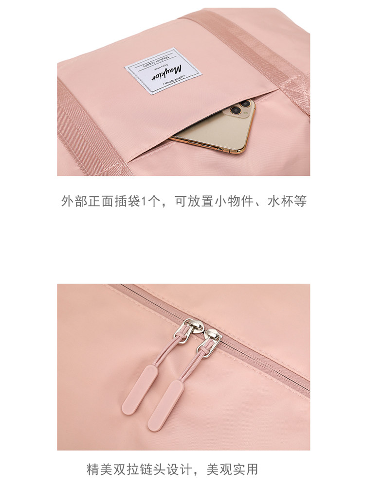 Travel Bag for Women, Large Capacity, Lightweight, Waterproof Luggage Bag, Short-Distance Travel, Boarding, Maternity Bag, Storage Bag