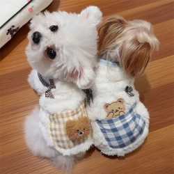 Dog Clothes Autumn and Winter Warm Vest Teddy Bichon Pomeranian Small Puppy Pet Cat Winter Vest