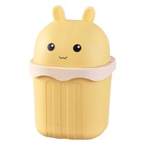 Desktop trash can creative with lid office home bedroom living room kitchen trash can sanitary bucket table paper basket