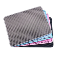 Cat litter mat to prevent taking out of the cat litter box anti-splash mat anti-slip and scratch-resistant extra large double-layer sand collection filter leakage control sand mat