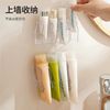 Wall-Mounted Multi-Functional Storage Rack, Bathroom Facial Cleanser and Cosmetics Storage Rack, Mirror Cabinet, Toothpaste Drain Holder