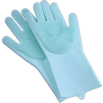 Pet dog and cat bath artifact to remove floating hair gloves with brush massage anti-scratch and bite bath cleaning supplies