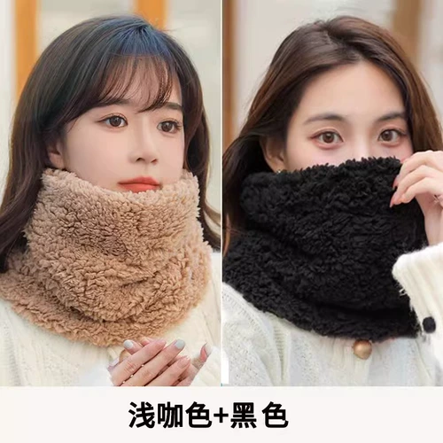 Зимний шарф, демисезонный универсальный ветрозащитный шарф-платок, в корейском стиле, с защитой шеи