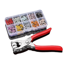 Five-prong buckle suit button clothing sewing-free nail buckle baby and children invisible snap buckle installation tool four-button hidden buckle