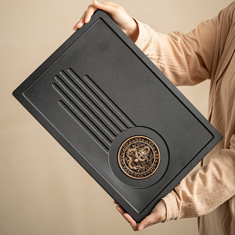 Tea Tray for Home Use 2025 New Model Rectangular Kung Fu Tea Set Tea Table Drainage Tray Modern High-End Dry Brewing Tray Tea Tray