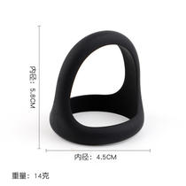 Bague en silicone Écluse Fine Ring Homme avec bondage triangulaire Scrotum Crystal Circle Gay Ustensiles Passion Ustensiles