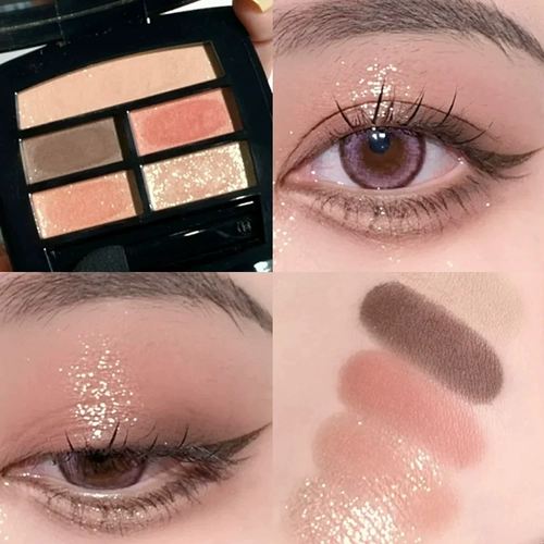 Chanel, тени для век, матовая тара, пробник, в коричневых тонах