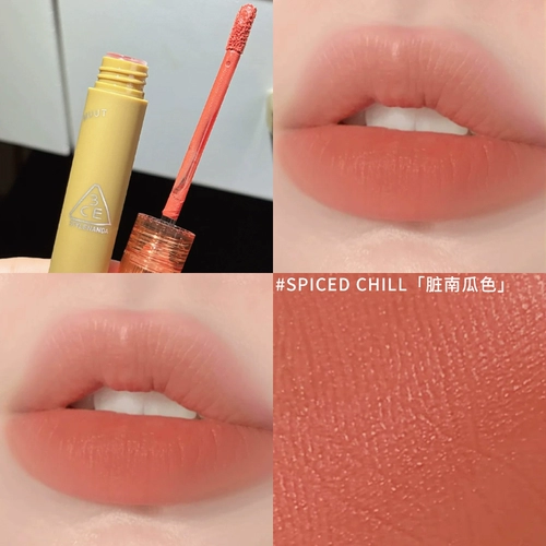 3CE Limited Velvet Lip Glaze Пробный набор блеска для губ Матовая помада телесного цвета Dirty Pumpkin Moonlight Bean Paste Бесплатная пробная версия