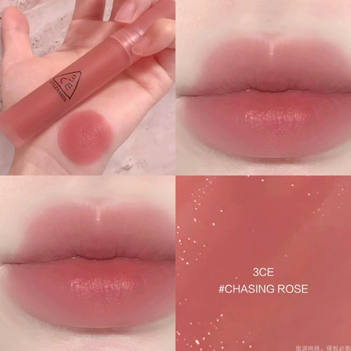 3ce Sanxi Jade Water Mist Lip Glaze средний образец укладки, сепия, тепло, небольшой, длительный, с антипригарным покрытием, бесплатная пробная версия