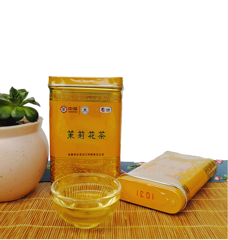 中粮中茶 蝴蝶牌 一级茉莉花茶叶 50g罐装 图3