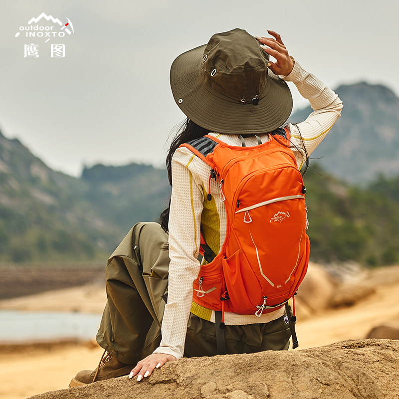 Inoxto Professional Outdoor Hiking Backpack Lightweight Cycling Trekking Running Foldable Backpack 16L - Thumbnail 2