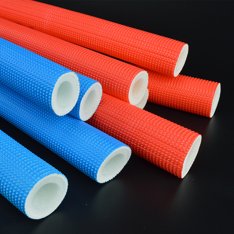 Air conditioning copper tube insulated tube jacket red blue tube cold and hot water anti-freeze insulation cotton solar ground warm insulation hose-Taobao