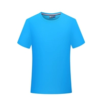 Хлопковый, лазурный, короткий рукав