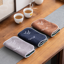 Tea towel cotton linen thickened tea cloth Absorbent Tableclotch Tea Cushion Utilita Tea Towels Towel Rag Chinese Style Pot Towel China Wind