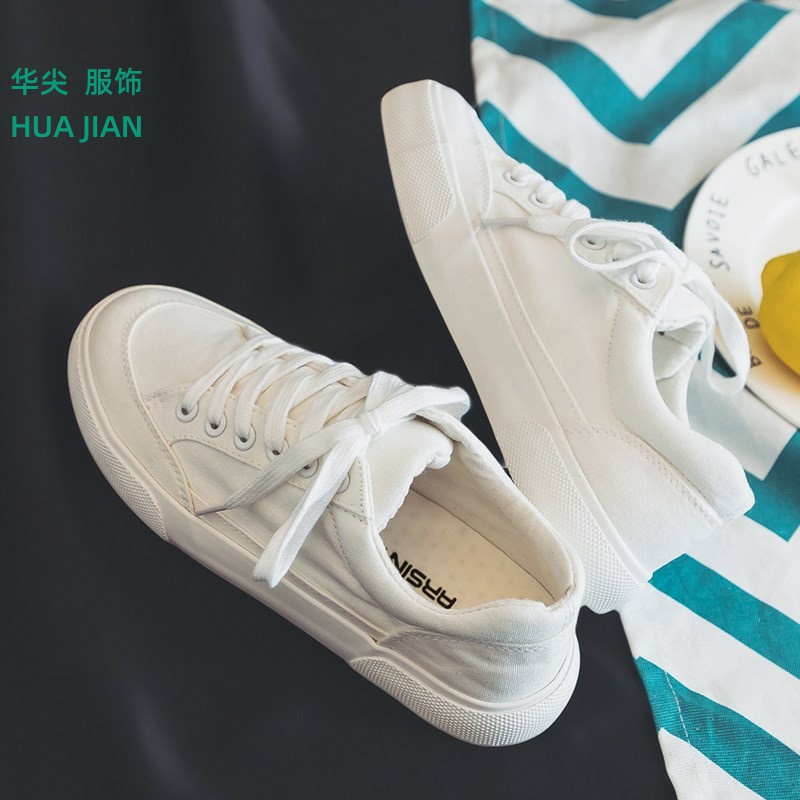 White small white shoes Han version Canvas Shoes Trend Men's Shoes 100 Hitch Casual Shoes Students Original Board Shoes Summer Cloth Shoes Tide